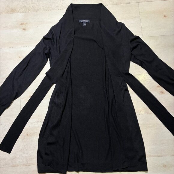 Banana Republic Silk Cotton Cashmere Women's Waist Tie Cardigan Sweater Size M - Picture 8 of 11